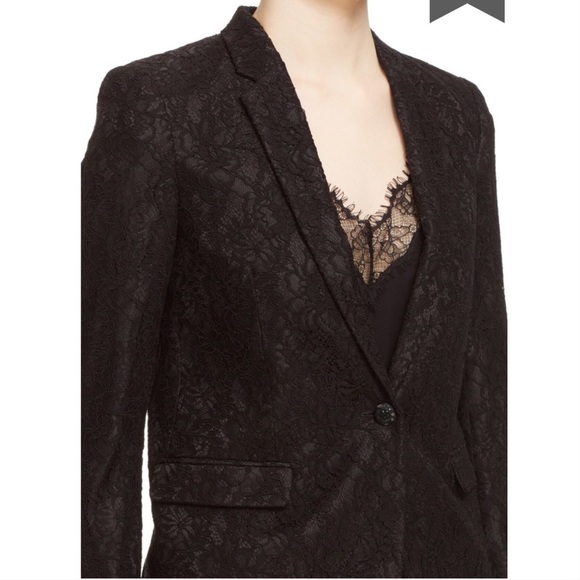 $560 The Kooples Floral Lace Blazer Jacket 38 US 6/8 - Picture 2 of 8